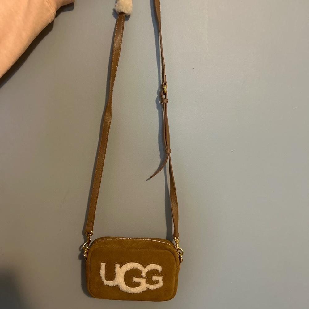 UGG Crossbody Sheepskin Bag color Chestnut
